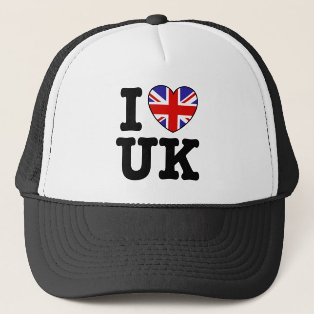 I LIEBE UK TRUCKERKAPPE (Vorderseite)
