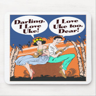 I Liebe Uke Mousepad