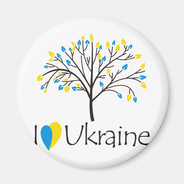 I Liebe Ukraine Magnet (Vorne)