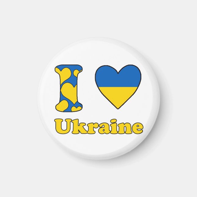 I Liebe Ukraine Magnet (Vorne)