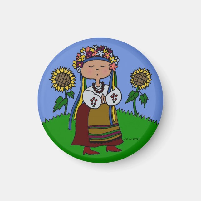 I Liebe Ukrainischer Tanz Magnet (Vorne)