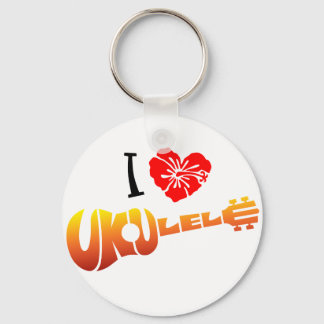 I Liebe Ukulele Schlüsselanhänger
