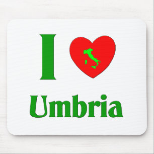 I Liebe Umbrien Italien Mousepad