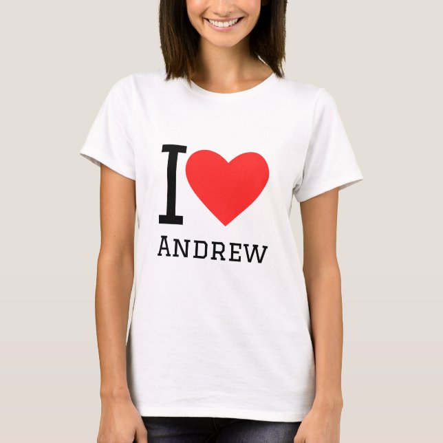 I Liebe und neu T-Shirt (Vorderseite)