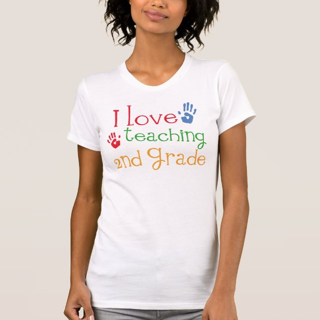 I Liebe-unterrichtendes 2. Grad-Geschenk T-Shirt (Vorderseite)