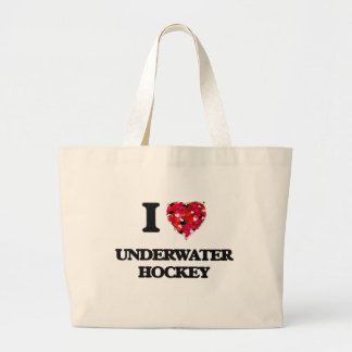 I Liebe-Unterwasserhockey Jumbo Stoffbeutel