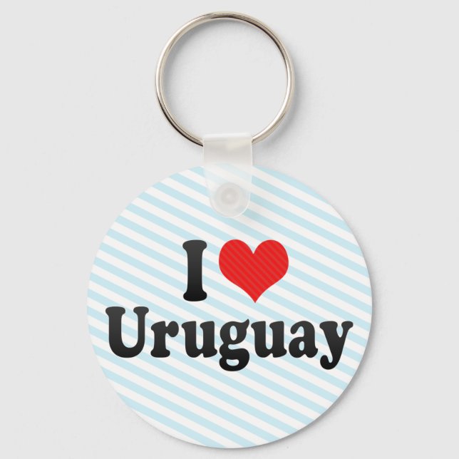 I Liebe Uruguay Schlüsselanhänger (Vorderseite)