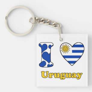 I Liebe Uruguay Schlüsselanhänger
