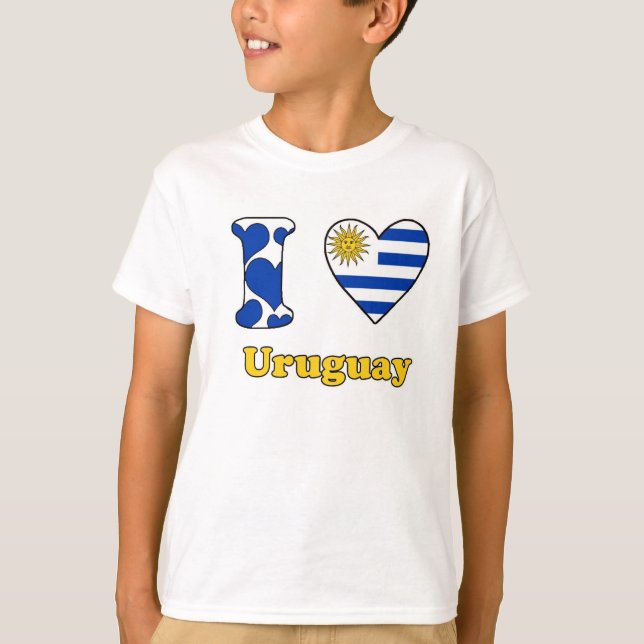 I Liebe Uruguay T-Shirt (Vorderseite)