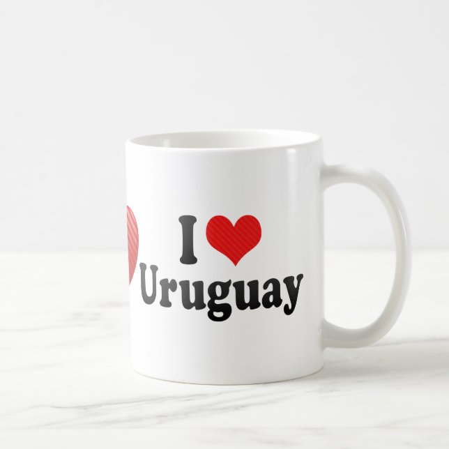 I Liebe Uruguay Tasse (Rechts)