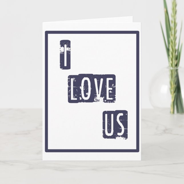 I Liebe US Card Feiertagskarte (Vorderseite)