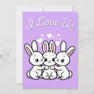 I Liebe US Poly Card Feiertagskarte