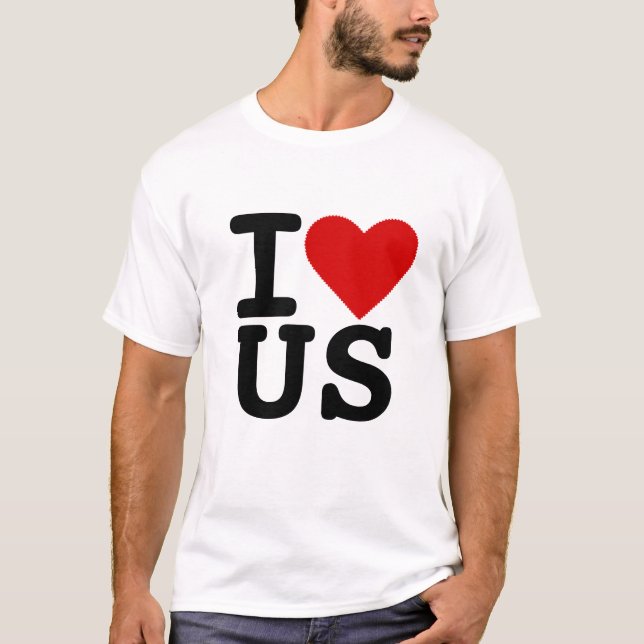 I Liebe US T-Shirt (Vorderseite)