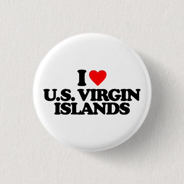I LIEBE US VIRGIN ISLANDS BUTTON (Vorderseite)
