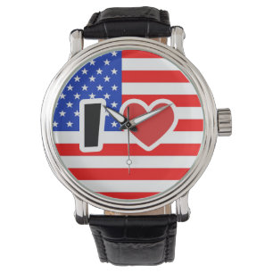 I LIEBE USA ARMBANDUHR