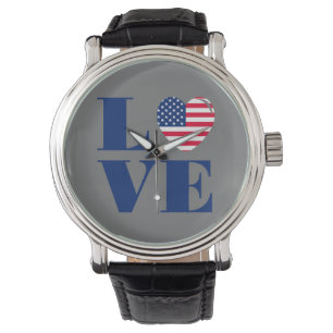 I LIEBE USA ARMBANDUHR