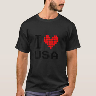 I Liebe USA Enjoy Patriotic United Staaten of Amer T-Shirt