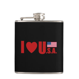 I Liebe Usa Flachmann
