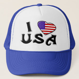 I Liebe USA-Hut Truckerkappe