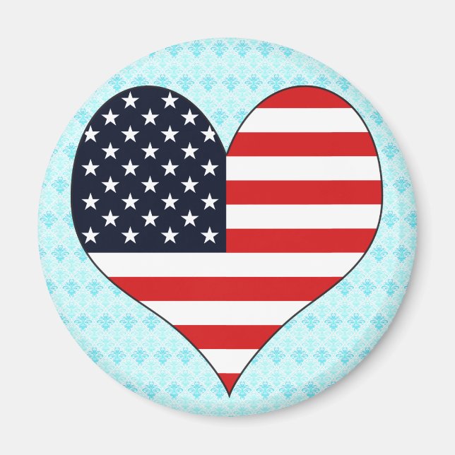 I Liebe Usa Magnet (Vorne)