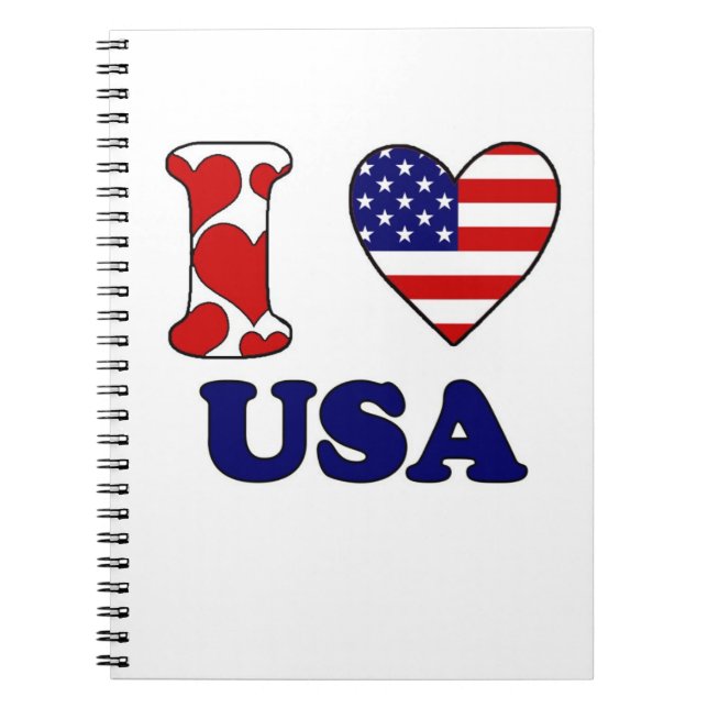 I LIEBE USA NOTIZBLOCK (Vorderseite)