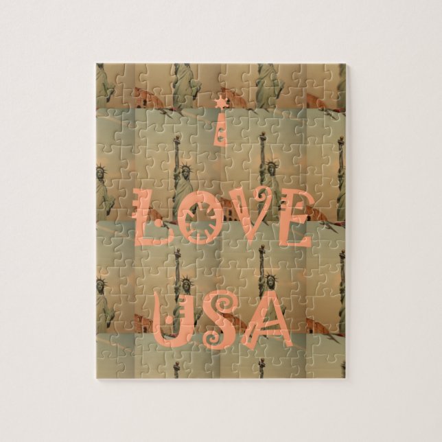 I LIEBE USA PUZZLE (Vertikal)