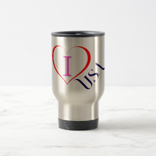 I LIEBE USA REISEBECHER