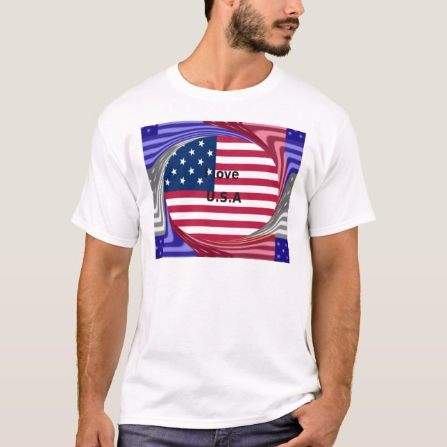 I LIEBE USA T-Shirt (Vorderseite)