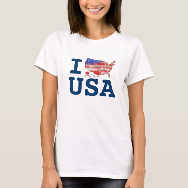 I LIEBE USA T-Shirt (Vorderseite)