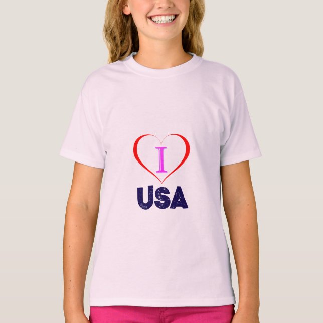 I LIEBE USA T-Shirt (Vorderseite)