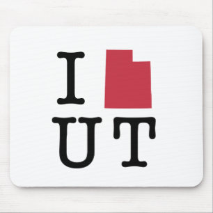 I Liebe Utah Mousepad