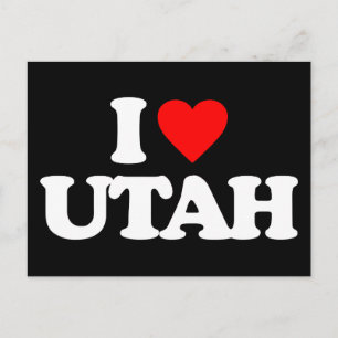 I LIEBE UTAH POSTKARTE