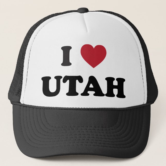 I Liebe Utah Truckerkappe (Vorderseite)