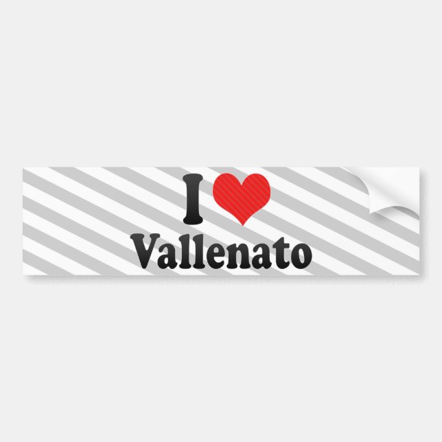 I Liebe Vallenato Autoaufkleber (Vorne)
