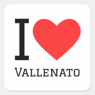 I Liebe vallenato Quadratischer Aufkleber