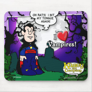 I Liebe Vampires Mousepad