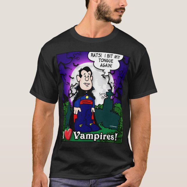 I Liebe Vampires T-Shirt (Vorderseite)