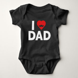 I LIEBE VATER BABY STRAMPLER