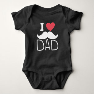 I LIEBE VATER BABY STRAMPLER
