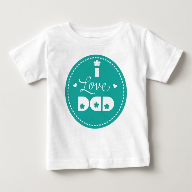 I LIEBE VATER BABY T-SHIRT (Vorderseite)