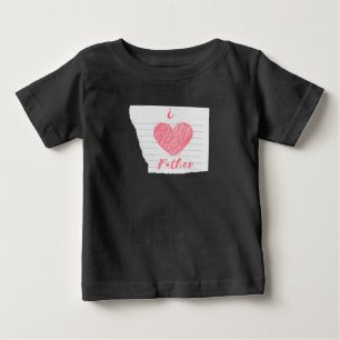 i Liebe Vater Baby T-shirt