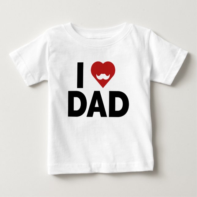 I LIEBE VATER BABY T-SHIRT (Vorderseite)
