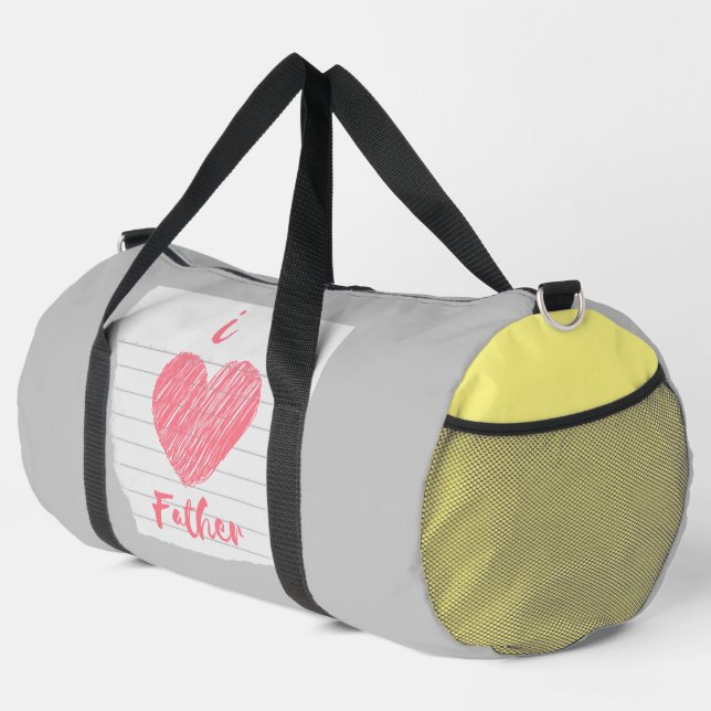 i Liebe Vater Duffle Bag (Rechte Ecke)