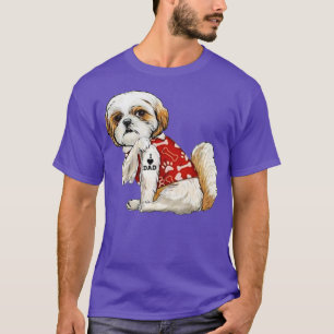 I Liebe Vater Tattoo Shih Tzu Vater Funny Vathers T-Shirt