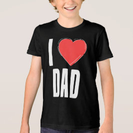I Liebe Vater Typografie Kinder Shirt des Vaters T
