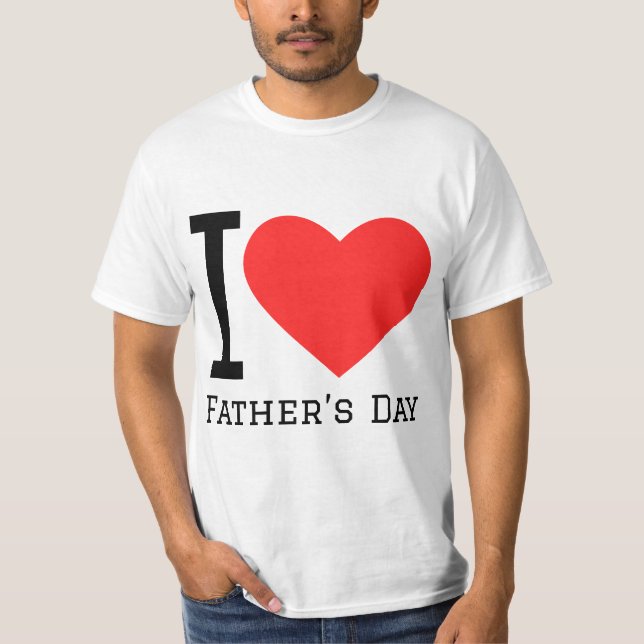 I Liebe Vatertag T-Shirt (Vorderseite)