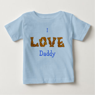 I Liebe-Vati-Baby Shirt~Teddy Baby T-shirt