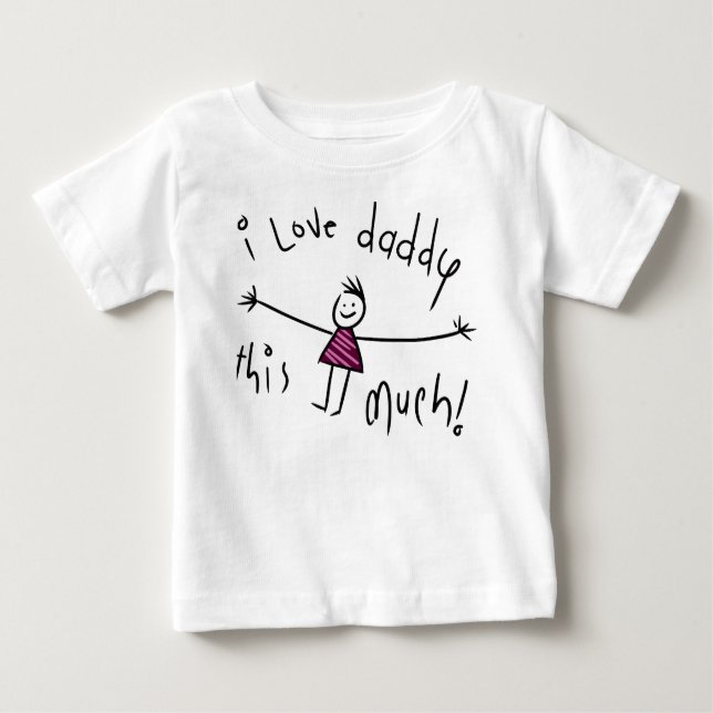 I LIEBE-VATI DIESES VIEL! NEUE BABY T-SHIRT (Vorderseite)