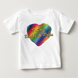 I Liebe-Vati und Papa Baby T-shirt