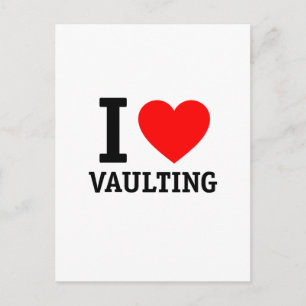 I Liebe Vaulting Postkarte